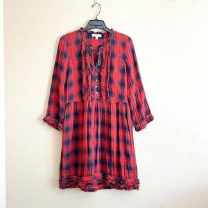 William Rast Academia Plaid Flannel Dress